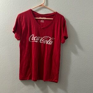 X-Large Coca Cola Red V-neck